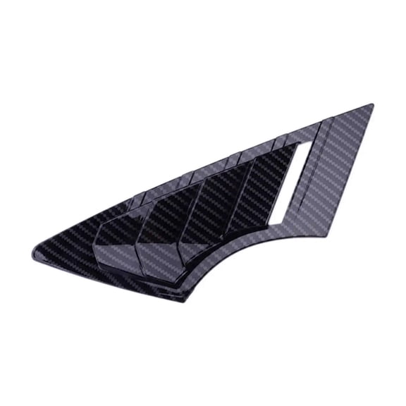 1 Pair Front Side Window Louver Shutter Cover Trim Fit for KIA K3 Forte Cerato 2014 2015 2016 2017 2018 Carbon Fiber Style ABS