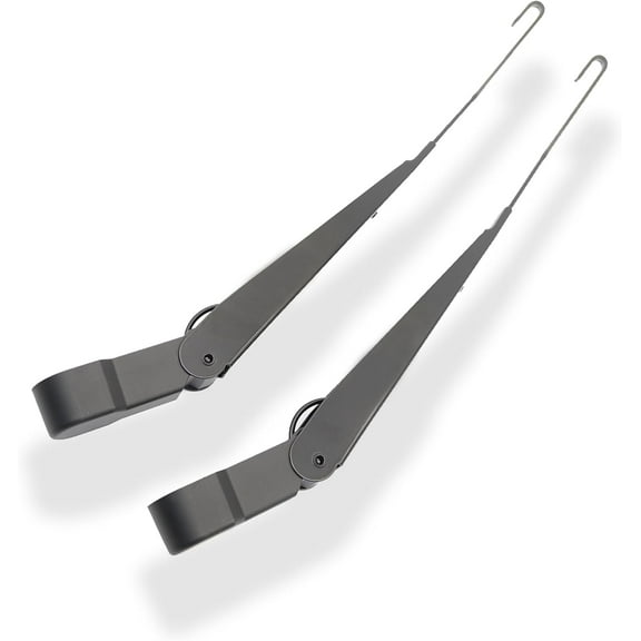 1 Pair Front Windshield Wiper Arm Kit Noiseless Rust Protection Fits Compatible with 2007-2018 Jeep Wrangler JK/JKU Replaces OE 68002389AA