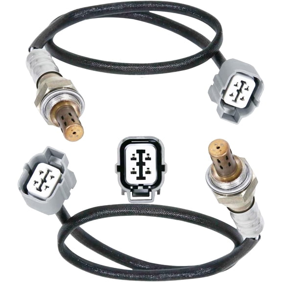 1 Pair Front and Rear O2 Oxygen Sensors Replacement for 2003 2002 2001 Acura El, for Honda Civic D17A2 Engine 1.7L,Replaces#234-4122 234-4621