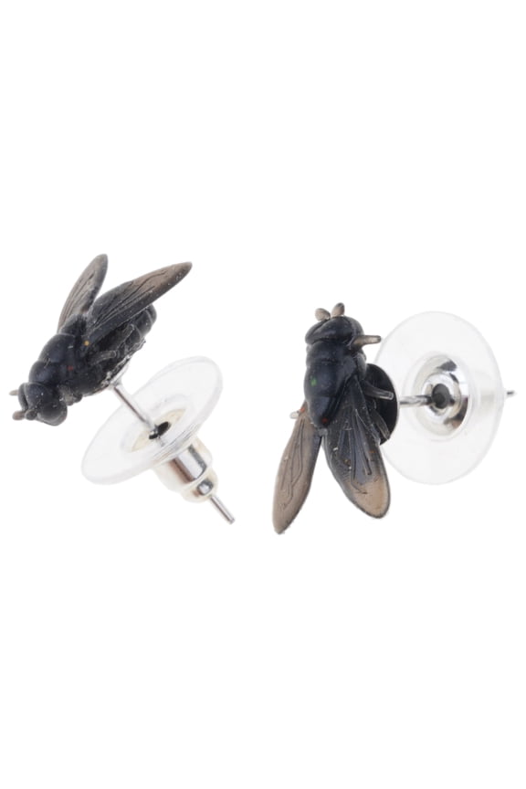1 Pair Funny Fly Design Studs Earrings Realistic Abstract Ear Jewelry Suitable for Daily Use Women Fashion Jewelry