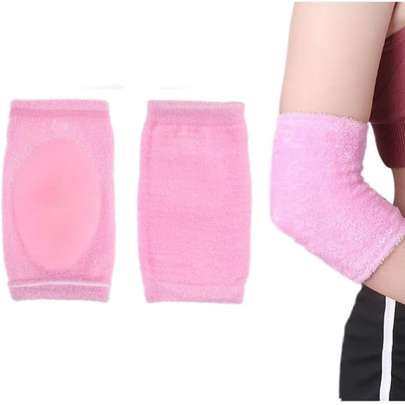 1 Pair Gel Elbow Sleeves,Soft Gel Elbow Pads,Cover Heel Socks Elbow Sleeves,Elbow Gel Cover Sleeves,Breathable Elbow Protection Sleeve for Pain, Calloused and Reduce Wear,Injury Prevention,Pink