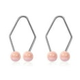 thumbnail image 1 of 1 Pair Gift Facial Beauty Tools Pearl Easy to Wear Dimple Trainer Dimple Maker for Cheeks Facial Dimple Make Tool Alloy PINK, 1 of 8