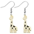 thumbnail image 1 of 1 Pair Giraffe Earrings Animal Earrings Giraffe Dangle Aesthetic Earrings Animal Jewelry, 1 of 6
