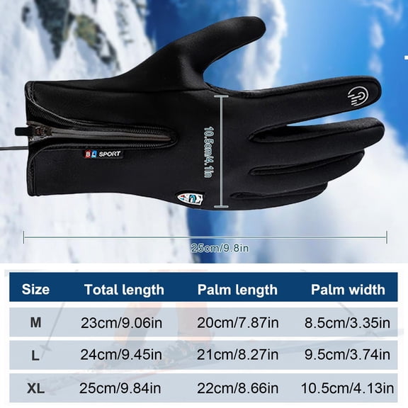 1 Pair of Gloves Heated Gloves for Men and Women Touchscreen Winter Warmth Glove with 3 Adjustable Temperatures for Motorcycle Ski Snowdoard Hunting Indoor Outdoor