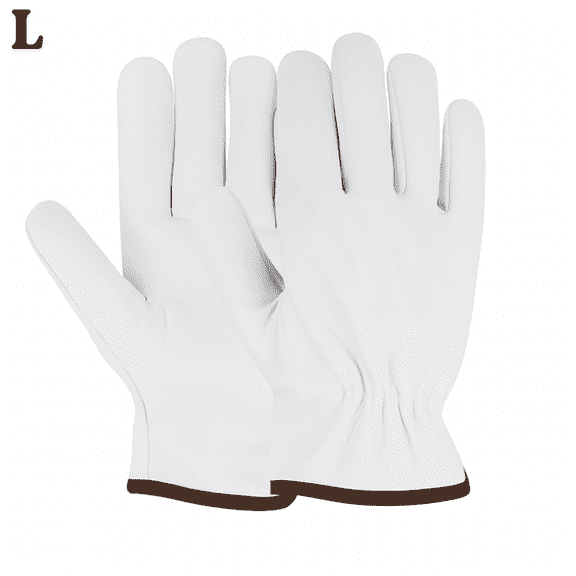 Paknada Premium Goatskin Leather Work Gloves, Comfortable for Construction and Outdoor Use
