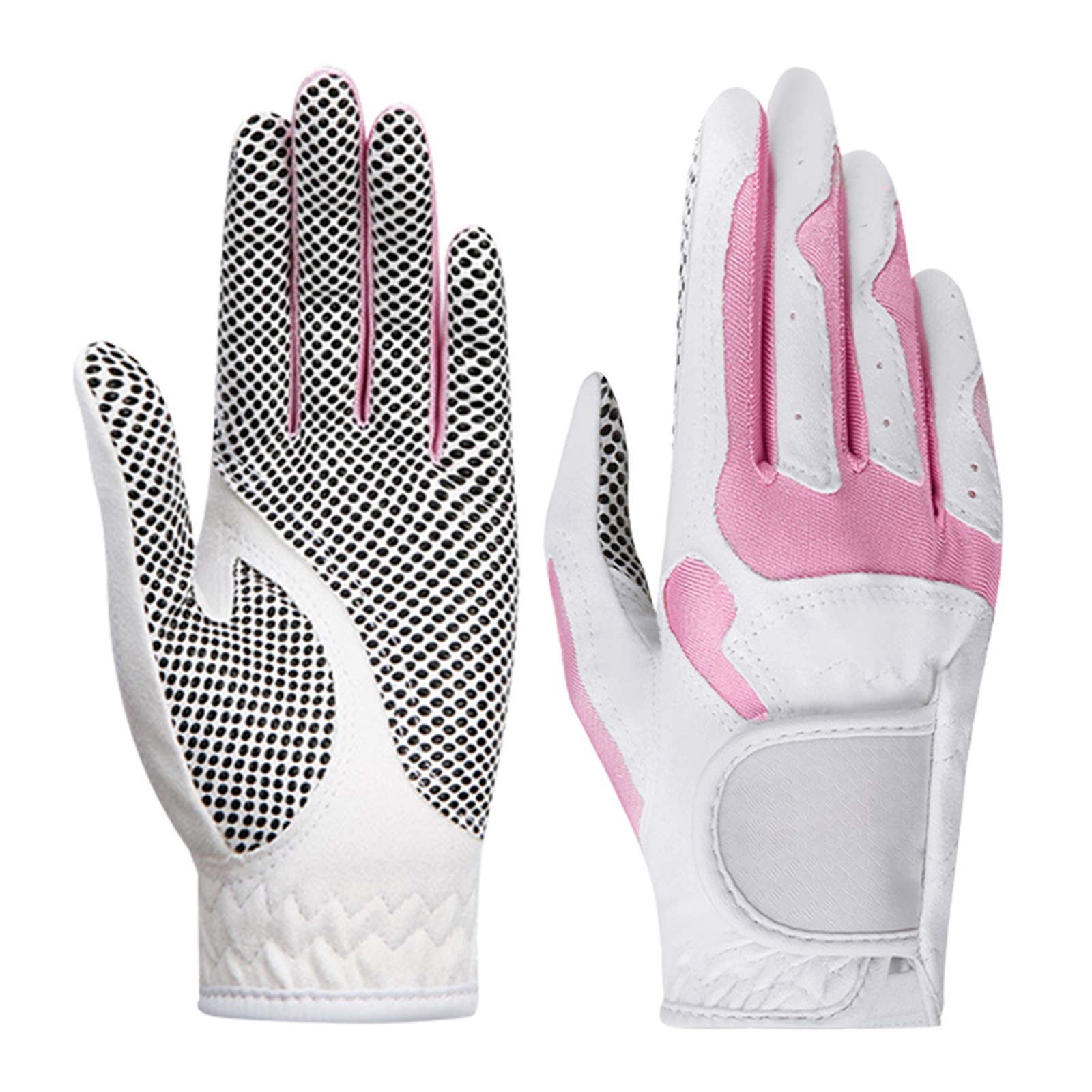 1 Pair Golf Gloves Women Anti-slip Microfiber Cloth Mitten Elastic Glove