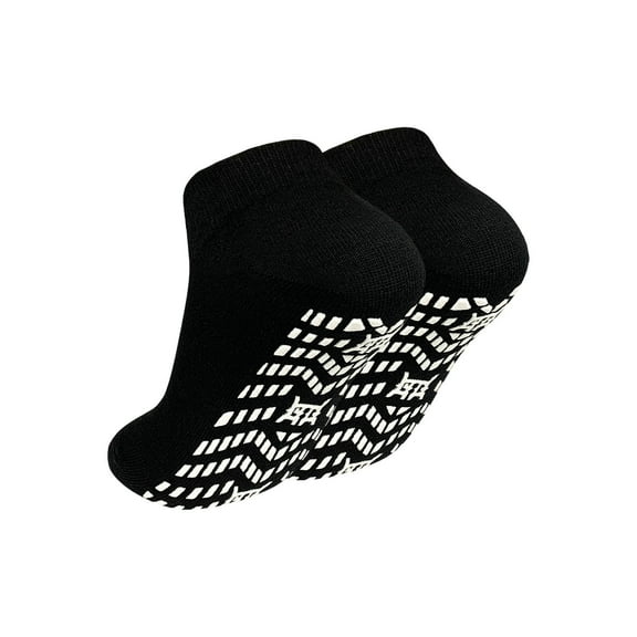 1 Pair Grip Pilates Socks for Women, AMITOFO Non-slip Yoga Athletic Socks for Barre Ballet Barefoot Workout Hospital