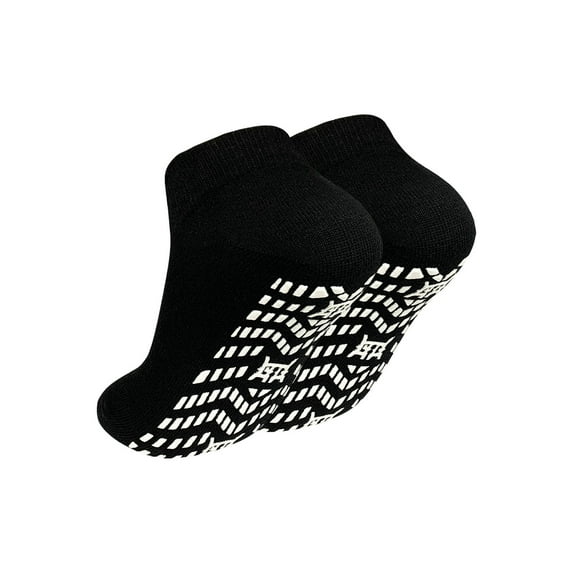 1 Pair Grip Pilates Socks for Women, AMITOFO Non-slip Yoga Athletic Socks for Barre Ballet Barefoot Workout Hospital