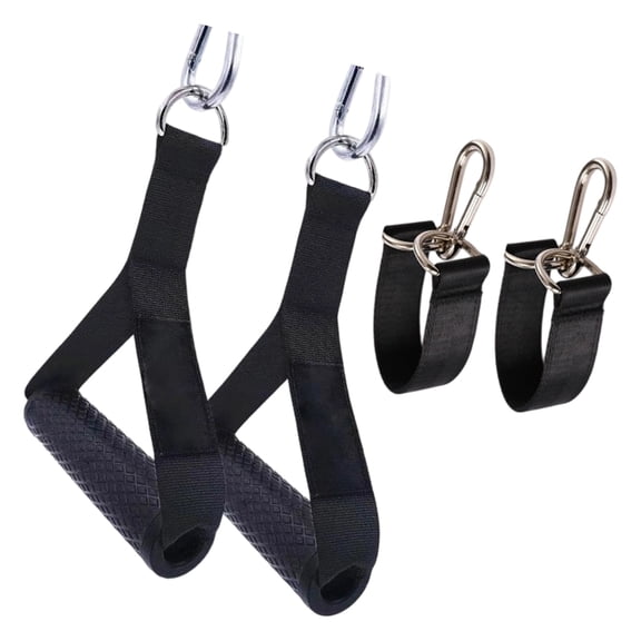 1 Pair Gym Attachments Handles for Pull Up Rod, Handle for Barbell Rod Grip, Resistance Bands Handle Pulldown Handles