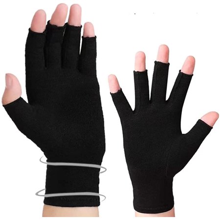 1 Pair Half Finger Arthritis Gloves Pressure Gloves Arthritis Compression Gloves