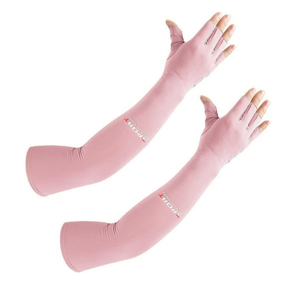 1 Pair Half Fingers Sports Sleeves Efficient Thermal Insulation Sun Protection Lightweight Arm Sleeves Cycling Equipment