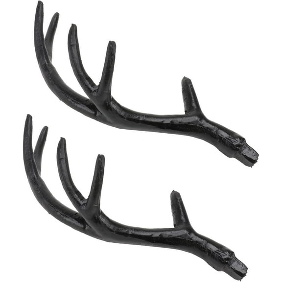 1 Pair Halloween Dress up Xmas Orments Deer Antlers for Crafts Orment Crafts Imitation Deer Horn DIY Hair Hoop Halloween Costume Deer Horn Hand Decor Branch Christmas Plastic