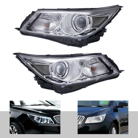 1 Pair*Halogen Headlights Left & Right Front Lamps Fits For 2010-2013 Buick LaCrosse