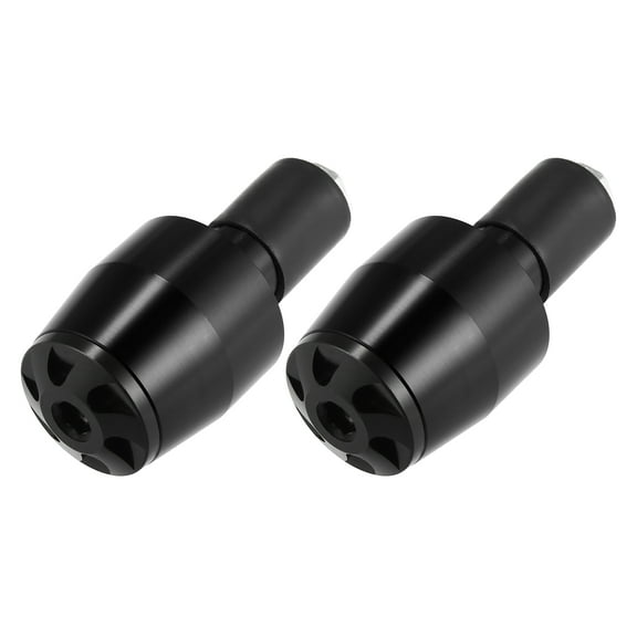 1 Pair Handlebar End Plugs 7/8" 22mm for Motorbike Universal Aluminum Alloy Handle Bar End Plugs Caps Black