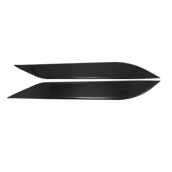 1 Pair Headlight Eyebrows Cover Decoration Styling Sticker for Nissan 350Z 2003-2008 Carbon Fiber Pattern Black