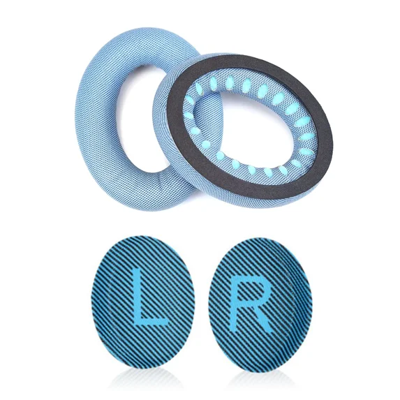 1 Pair Headphone Pads Earmuffs Cover For Bose Quiet Comfort Qc35 Qc35Ii Blue