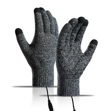 1 Pair Heated Gloves for Men Women Hand Warm Battery Powered Rechargeable Gloves for Arthritic Outdoor Sport Cycling Hiking Skiing