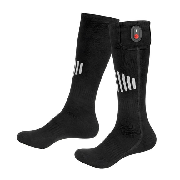 1 Pair Heated Socks Long Stockings Foot Warmer for Cold Weather Skiing Riding