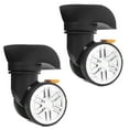 thumbnail image 1 of 1 Pair Heavy Duty Luggage Wheel Replacement Trolley Casters 360 Degree Swivel, 1 of 21