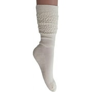 1 Pair Heavy Slouch Socks for Women Shoe Size 5-10 (Ivory) from AWS/American Made