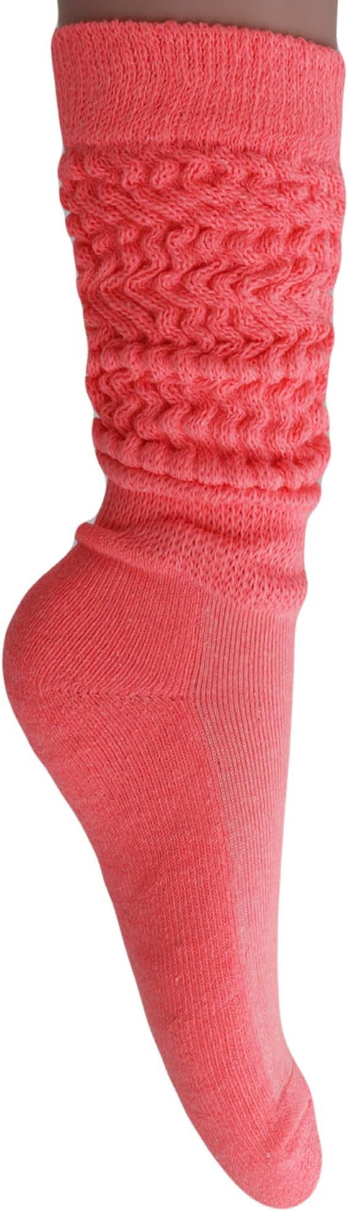 3 Pairs Women's Heavy Slouch Socks Shoe Size 5-10 (Red)