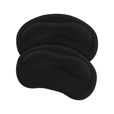 1 Pair Heel Cushion Pads Foot Heel Protectors Anti Slip Shoe Heel Insoles for Oversized Shoes Feet Pad Stickers Antiwear Heel Guards Liners Black