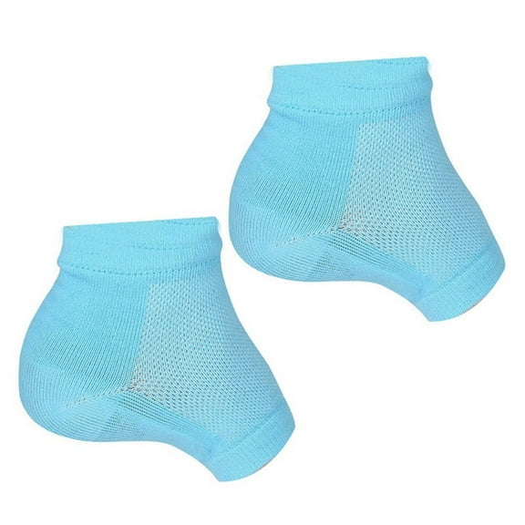 1 Pair Height Increase Socks Gel Heel Pad Orthopedic Arch Support Heel Cushion Soles Insole Unisex,Blue