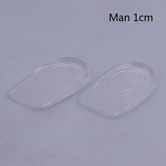 1 Pair Height Lift Men Women Shoes Insole Silicone Heel Insert Increase Taller
