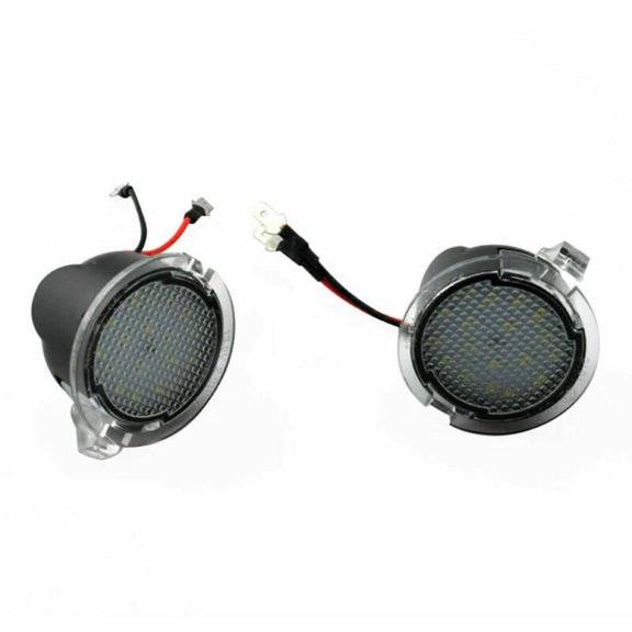 1 Pair High Brightness 18LED Puddle White Light Side Rearview Mirror For Ford
