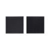 1 Pair Hook and Loop Tape Sticky Back Double-Sided Command Adhesive Strip Heavy Duty Fasteners Strips with Adhesive Stick On Tape Hook and Loop Fasteners for Indoor Outdoor Use, Black 1.97"x1.97"