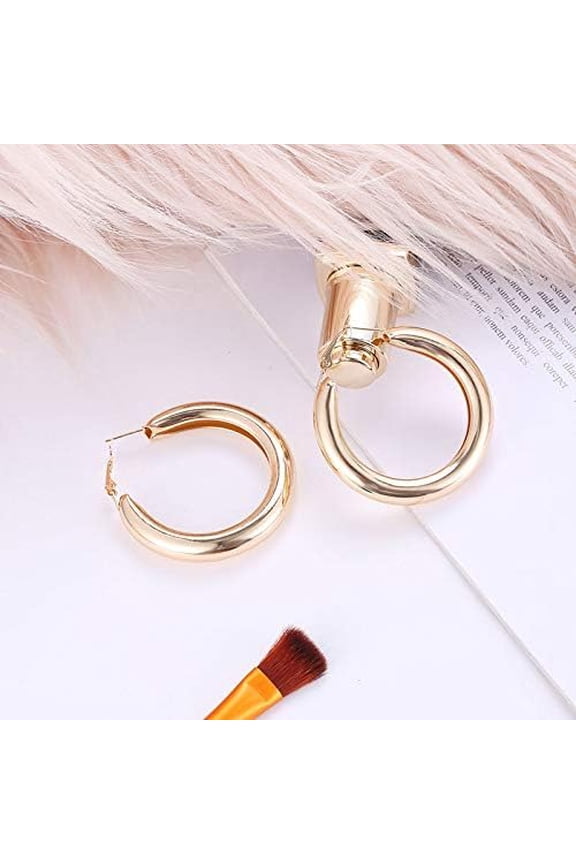 1 Pair Hoop Earrings Dangling Earrings Hanging Earrings Wedding Party Prom Earrings Everyday Illusion Jewelry for Women Wedding Birthday Party Jewelry Gifts