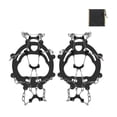 thumbnail image 1 of 1 Pair Ice Cleats for Shoes - Stainless Steel Spikes & Cold-Resistant TPE, Traction for Trails, Paths & Wet Grass(D), 1 of 6