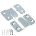 thumbnail image 1 of 1 Pair Interlocking Flush Mount Bracket Picture Hanging Hooks with Screws,Stainless Steel Heavy Duty Photo Frame Hook,Picture Hanger Furniture Connector Art Gallery Wall (Blue Zinc Plated Iron Big), 1 of 9