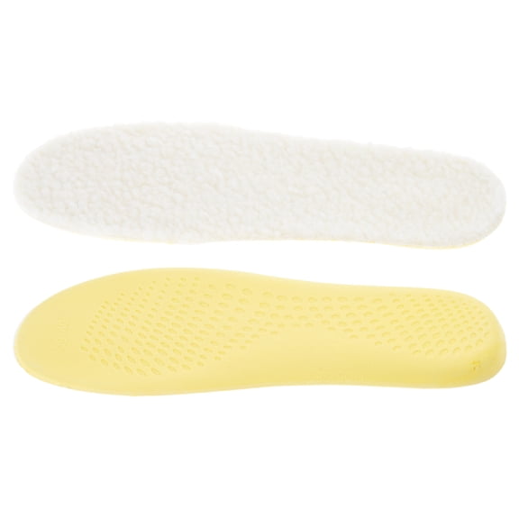 1 Pair Invisible Heel Lifting Shoe Inserts Cushion Pads Height Increase Insoles with Thick Fleece for Women and Men