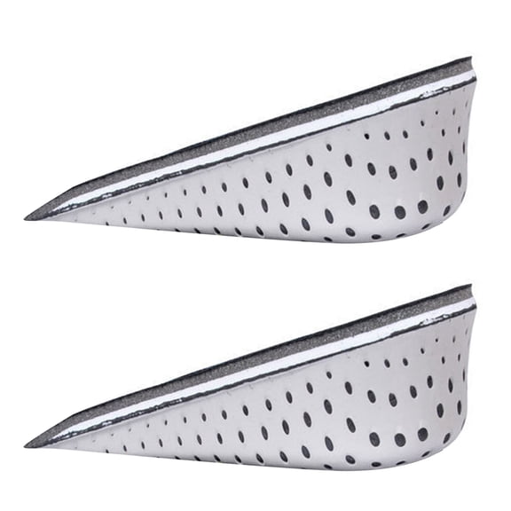 1 Pair Invisible Heel Lifting Shoe Inserts Cushion Pads Height Increase Insoles with Thick Fleece for Women and Men