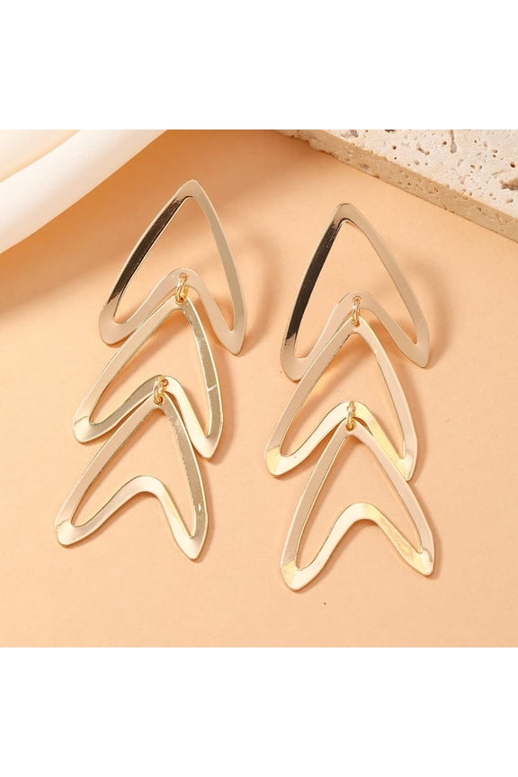 1 Pair Iron Irregular Stud Earrings Golden Fish Fishbone 0.39 Inch Making DIY
