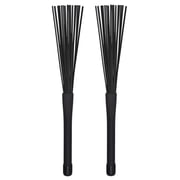 1 Pair Jazz Drum Brushes Retractable Drum Sticks 32 cm black