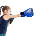 thumbnail image 1 of 1 Pair Kids Boxing Gloves,Training Sparring Thai MMA Kickboxing Punching Bag Gloves for Kid （Blue）, 1 of 9
