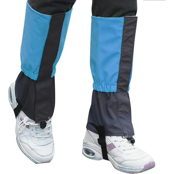 1 Pair Kids Snow Gaiters Boys Girls Adjustable Hiking Gaiters Walking Gaiters Waterproof Boot Leg Gaiters Lightweight Leg Gaiters Windproof Durable Leg Cover Protect For Walking Climbing Skiing