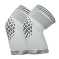 thumbnail image 1 of 1 Pair Knee Braces Compression Sleeves with Fastener Tape Soft Breathable Knee Support Sleeves Leg Warmers-Grey,B, 1 of 8