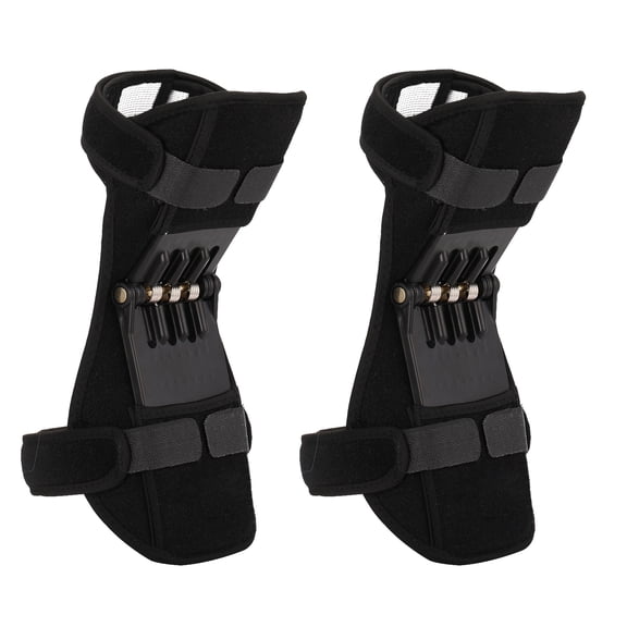 1 Pair Knee Protection Booster Power Lifts Joint Support Pads with Powerful Rebounds Spring Force Old Cold Leg Knee Band for Sports Hiking Climbing Training Squat Reduces Soreness