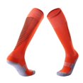 thumbnail image 1 of 1 Pair Knee Soccer Socks Youth Striped Tube Over Knee Long Football Sock for Boy Girl Women Adult, 1 of 8