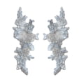 thumbnail image 1 of 1 Pair Lace Applique Lace s for Sewing Crafts Decorating Wedding Dress Light Blue, 1 of 8