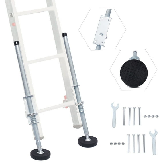 1 Pair Ladder Leveler, Height Adjustable, Extension Ladder Leg Ground Leveler