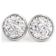 thumbnail image 1 of 1 Pair Ladies Ear Stud Stainless Steel Floral 12mm Reusable Removable Earring Parties Jewelry Festival Christmas Gift Type 21, 1 of 7