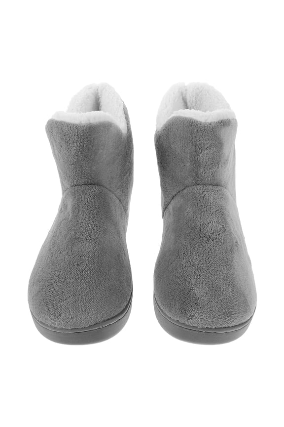 1 Pair Ladies Indoor Slippers Ultra Soft High-Top Booties Warm Fuzzy House Shoes for Women Non-Slip Winter Footwear Comfy Bedside Slippers for Elderly