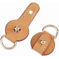 thumbnail image 1 of 1 Pair Leather D-Ring Buckle Round Buckle Side D-Ring Clips Replacement Detachable Leather Suspension Clasps for DIY handcrafting, 1 of 6