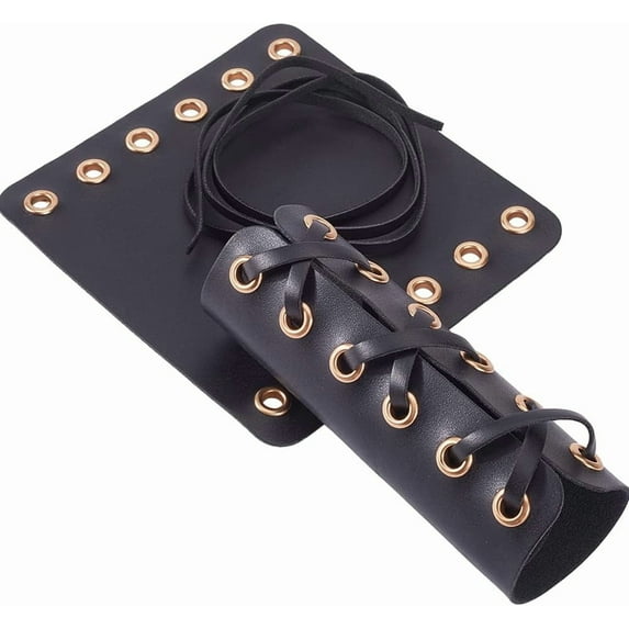 1 Pair Leather Motorcycle Handlebar Grip Cover Leather Handlebars Wrap Pads Modification Accessories PU Anti-Slip Adjustable Strap Style for DIY Motorcycles Motorbikes Decor 4.33 Inch Black