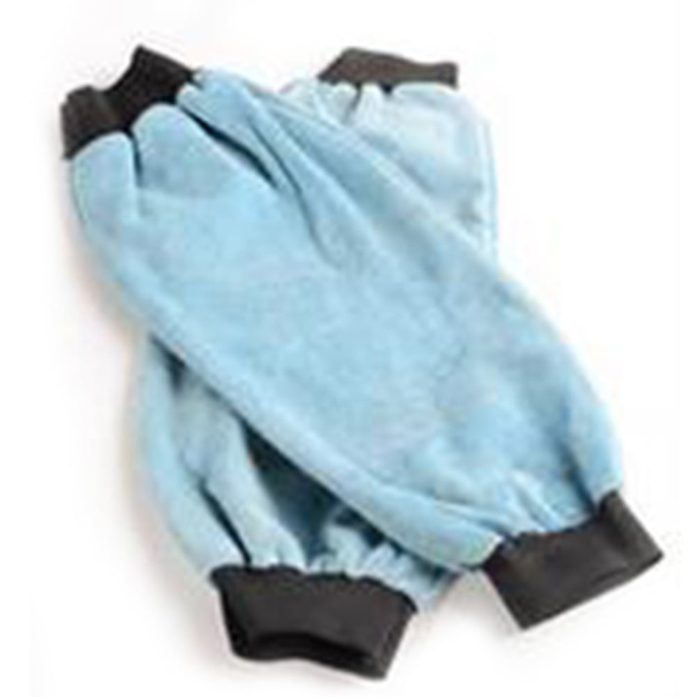 1 Pair Leather Welding Sleeves Heat Flame Resistant Protection