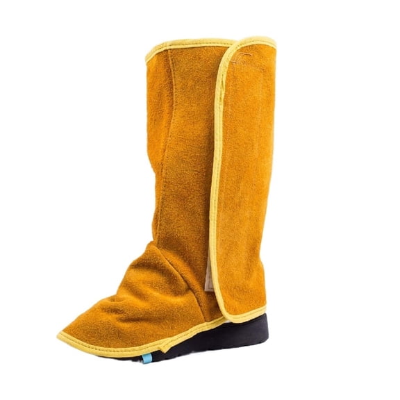 1 Pair Leather Welding Spats Protective Shoes Feet Cover Heat Resistant Flame-Retardant Welding Boot Cover Safety Work ,Easy to Operate